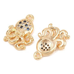 Brass Micro Pave Cubic Zirconia Pendants&nbsp;KK-L261-14B-G
