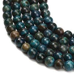 Natural Chrysocolla Beads Strands&nbsp;G-G475-A03-6mm
