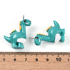 Resin Iron Pendants&nbsp;RESI-T057-25