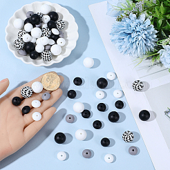 8 Styles Silicone Beads&nbsp;SIL-SC0003-08