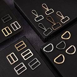 24Pcs 12 Style Iron D Rings&nbsp;FIND-SZ0002-25