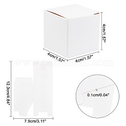 Foldable Creative Kraft Paper Box&nbsp;CON-WH0062-04B-WH