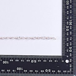 Clear Cubic Zirconia Chips Beaded Chains&nbsp;JX589A-02