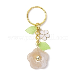 Flower Acrylic Imitation Gemstone Pendant Keychain&nbsp;KEYC-JKC00692