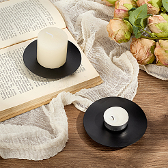 2Pcs Iron Candle Tray Candle Holders&nbsp;AJEW-GF0013-90