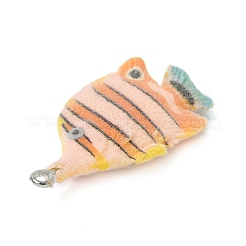 Flocking Resin Pendants&nbsp;LS-RESI-K203-13B