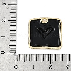 Rack Plating Alloy Enamel Pendants&nbsp;PALLOY-P309-04G-01