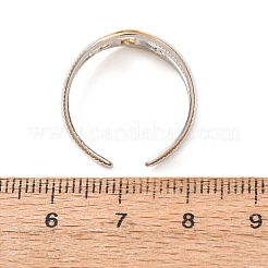 Two Tone 304 Stainless Steel Cuff Open Rings&nbsp;SA-CBA751F-05GP