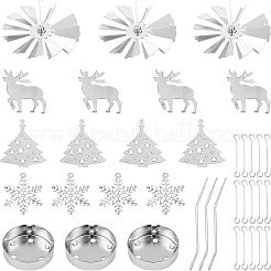 Iron Rotating Tealight Candle Holder&nbsp;AJEW-FG0001-20P