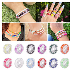 12 Rolls 12 Colors Strong Stretchy Beading Elastic Thread&nbsp;EW-TA0001-05