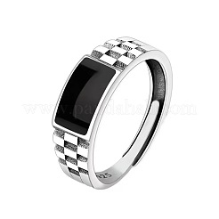 Adjustable Alloy with Enamel Finger Rings for Men&nbsp;FS-WGC294F-01