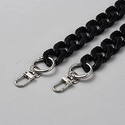 Acrylic Cuban Link Chain Bag Extender Chains&nbsp;AJEW-WH20130-186B