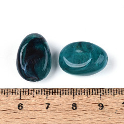 Oval Imitation Gemstone Acrylic Beads&nbsp;OACR-R052-09