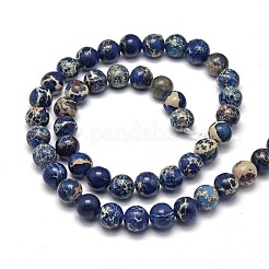 Natural Imperial Jasper Beads Strands&nbsp;X-G-I122-8mm-16