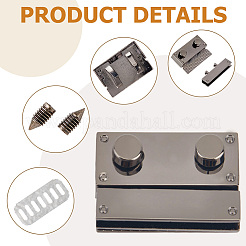 Zinc Alloy Twist Bag Lock Purse Catch Clasps&nbsp;PURS-WH20003-001B