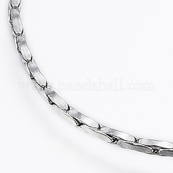 Tarnish Resistant 304 Stainless Steel Boston Link Chain Bracelets&nbsp;X-BJEW-K172-26P