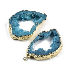 Dyed Nuggets Natural Druzy Geode Agate Big Pendants&nbsp;G-M287-10