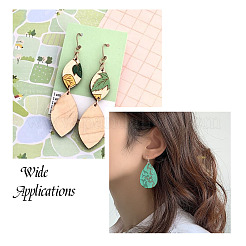 DIY Dangle Earring Making Kits&nbsp;WOOD-TA0001-44