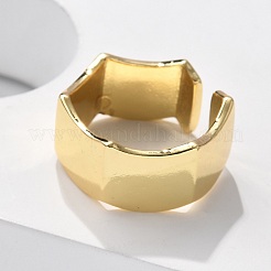 Brass Cuff Rings&nbsp;RJEW-C120-13G