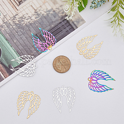 18Pcs 3 Colors 201 Stainless Steel Pendants&nbsp;STAS-DC0013-58