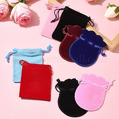 48Pcs 8 Colors Velvet Cloth Drawstring Bags&nbsp;TP-FS0001-01