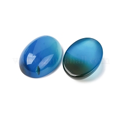 Dyed Oval Natural Blue Agate Cabochons&nbsp;X-G-K020-18x13mm-08