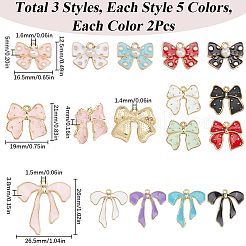 30Pcs 15 Styles Alloy Enamel Charms&nbsp;ENAM-SC0005-68