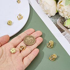 10Pcs Anchor & Cross Alloy Rhinestone Lapel Pin Backs for Backpack Clothes&nbsp;JEWB-PH0001-65G