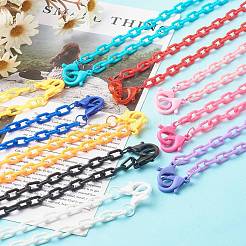 Acrylic Cable Chain Necklace Sets&nbsp;NJEW-JN03635