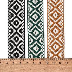 15 Yards 3 Colors Nylon Rhombus Jacquard Ribbon&nbsp;OCOR-WR0001-60