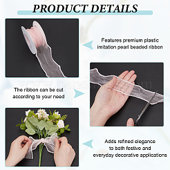 Polyester Ribbons&nbsp;SRIB-WH0011-352B