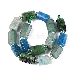 Natural Ruby in Zoisite & Flower Amazonite & Green Aventurine & Apatite Beads Strands&nbsp;G-Q614-01A-03