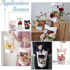 12 Sets 3 Colors Cardboard Boxes with Polyester Handles&nbsp;CON-CA0001-017