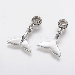 Tibetan Style Alloy European Dangle Charms&nbsp;PALLOY-F202-03AS