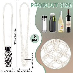 6Pcs Polycotton Cord Knitting Wine Storage Bags&nbsp;AJEW-WA0003-39
