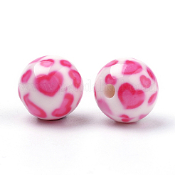 Opaque Printed Acrylic Beads&nbsp;LS-MACR-S271-10mm-21