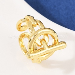 Brass Cuff Rings&nbsp;RJEW-C140-02G