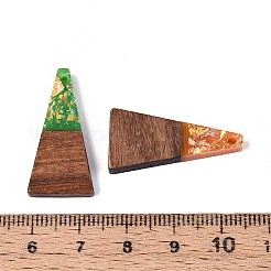 Opaque Resin and Walnut Wood Pendants&nbsp;RESI-T060-01M