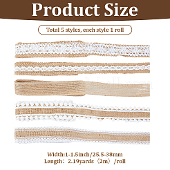 5Roll Burlap Ribbon&nbsp;OCOR-WH20014-12