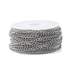 Tarnish Resistant 304 Stainless Steel Curb Chains&nbsp;CHS-F003-17P-C