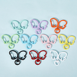 20Pcs 10 Colors Zinc Alloy Butterfly Baking Paint Swivel Clasps&nbsp;FIND-SC0017-45