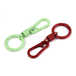 Spray Painted Alloy Iron Spring Gate Ring&nbsp;PALLOY-T090-77