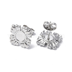 Non-Tarnish 304 Stainless Steel Stud Earring Findings&nbsp;STAS-F286-14P