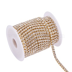 Brass Rhinestone Strass Chains&nbsp;CHC-T001-SS18-01C