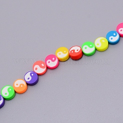Handmade Polymer Clay Beads Strand&nbsp;CLAY-TAC0002-03B