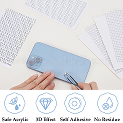 4 Sheets 4 Styles Acrylic Imitation Pearl Stickers Paper Sheets for Craft&nbsp;DIY-SP0002-64B