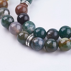 Natural Indian Agate Wrap Bracelets&nbsp;BJEW-E329-06E