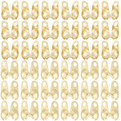 150Pcs Brass Bead Tips&nbsp;KK-BBC0027-85B