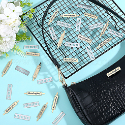 16 Sets Alloy Handcrafted Label&nbsp;DIY-PH0035-74G