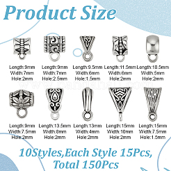 150Pcs 10 Styles Alloy Hangers Links&nbsp;FIND-GO0003-88